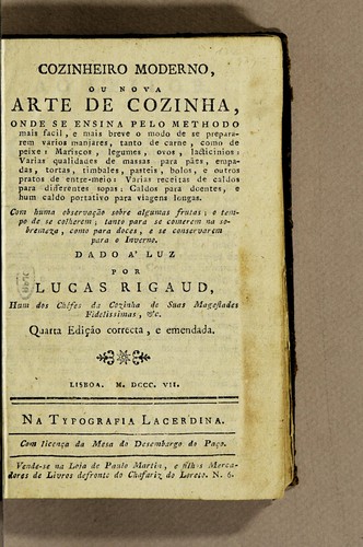 Cozinheiro moderno, ou Nova arte de cozinha