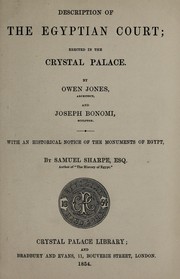 Description of the Egyptian Court erected in the Crystal Palace
