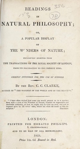 Readings in natural philosophy