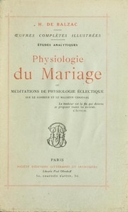 Physiologie du mariage