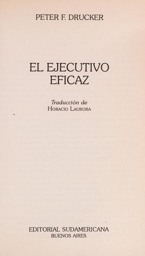 El ejecutivo eficaz