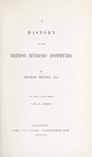 A history of the British hydroid zoophytes