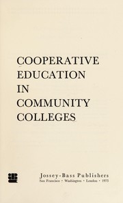 Cooperative education in community colleges
