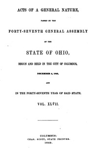 Acts of the State of Ohio