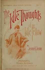 Idle Thoughts of an Idle Fellow