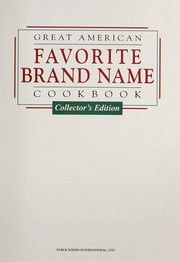 Great American favorite brand name cook book