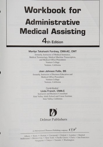 Workbook for administrative medical assisting