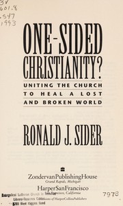 One-sided Christianity?