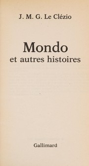 Mondo et autres histoires