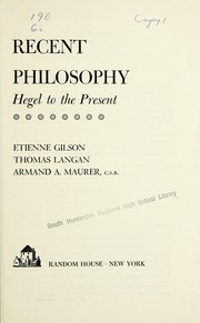 Recent philosophy