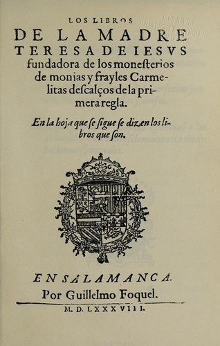 Los libros de la madre Teresa de Iesvs