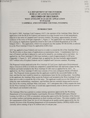 Record of decision
