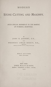 Modern stone-cutting and masonry