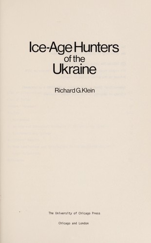 Ice-age hunters of the Ukraine