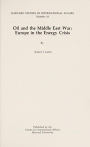 Oil and the Middle East war--Europe in the energy crisis