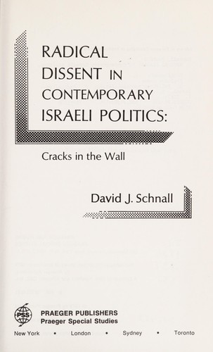 Radical dissent in contemporary Israeli politics