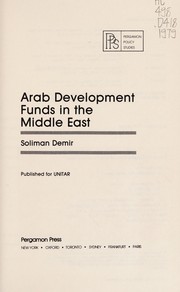 Arab development funds in the Middle East