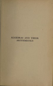 Algebras and their arithmetics