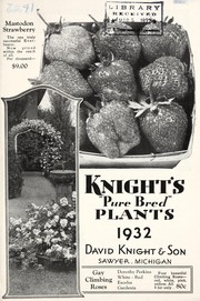 Knight's "pure bred" plants, 1932