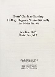 Bear's Guide to Earning College Degrees
