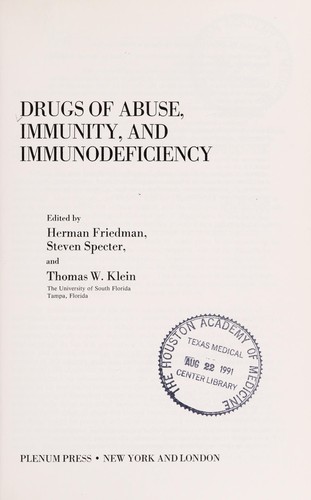 Drugs of abuse, immunity, and immunodeficiency