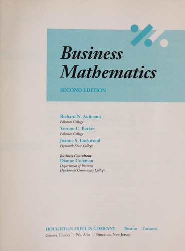 Business mathematics