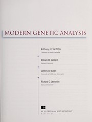 Modern Genetic Analysis