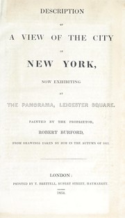 Description of a view of the city of New York