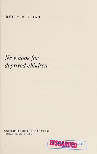 New hope for deprived children
