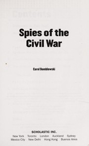 Spies of the Civil War