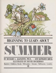 Beginning to learn about summer