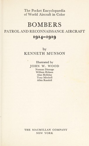 Bombers: patrol and reconnaissance aircraft 1914-1919