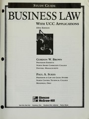 Study guide for Business Law with UCC Applications, 10th ed.