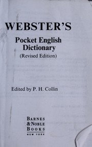 New Webster's vest pocket dictionary
