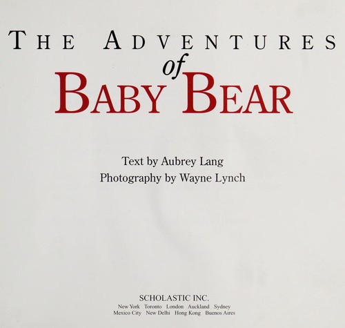 The adventures of Baby Bear