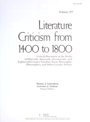 Literature criticism from 1400 to 1800