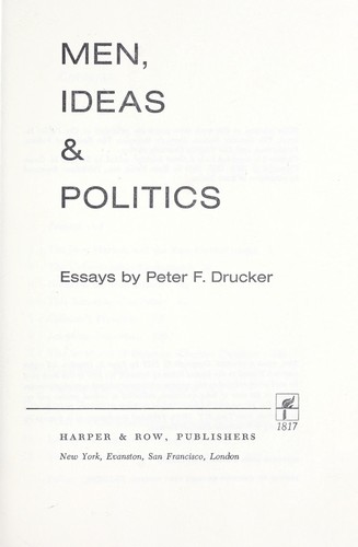 Men, ideas & politics