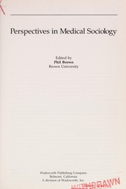 Perspectives in medical sociology