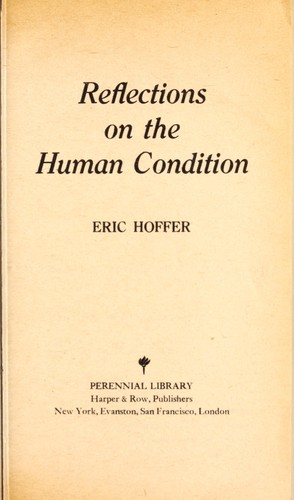 Reflections on the human condition