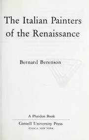 The Italian painters of the Renaissance