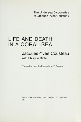 Vie et la mort des coraux