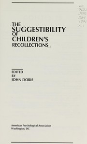 The Suggestibility of children's recollections