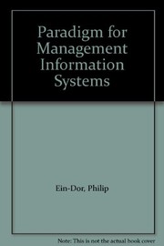 A paradigm for management information systems