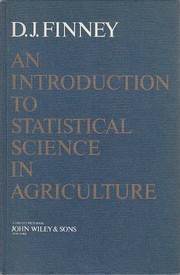 An introduction to statistical science in agriculture