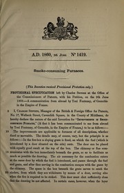 Specification of Charles Stevens