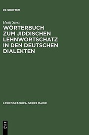 Wörterbuch zum jiddischen Lehnwortschatz in den deutschen Dialekten