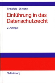 Einführung in das Datenschutzrecht