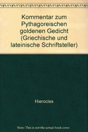Commentarius in aurea Pythagoreorum carmina