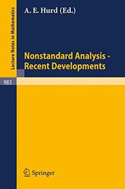Nonstandard Analysis - Recent Developments (Lecture Notes in Mathematics)