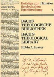 Bachs theologische Bibliothek